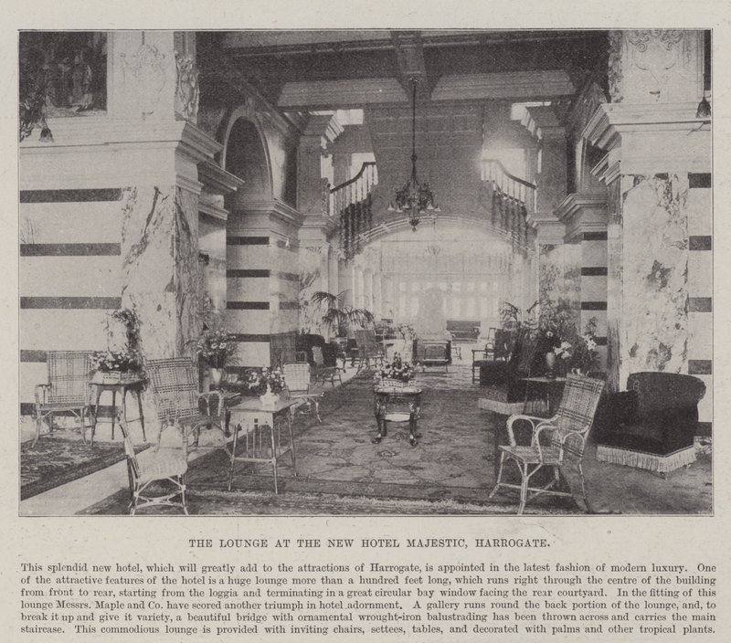 Le salon du nouvel hôtel Majestic, Harrogate - English Photographer