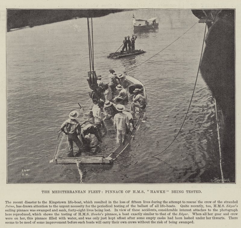 La flotte méditerranéenne, pinasse du HMS Hawke en test - English Photographer