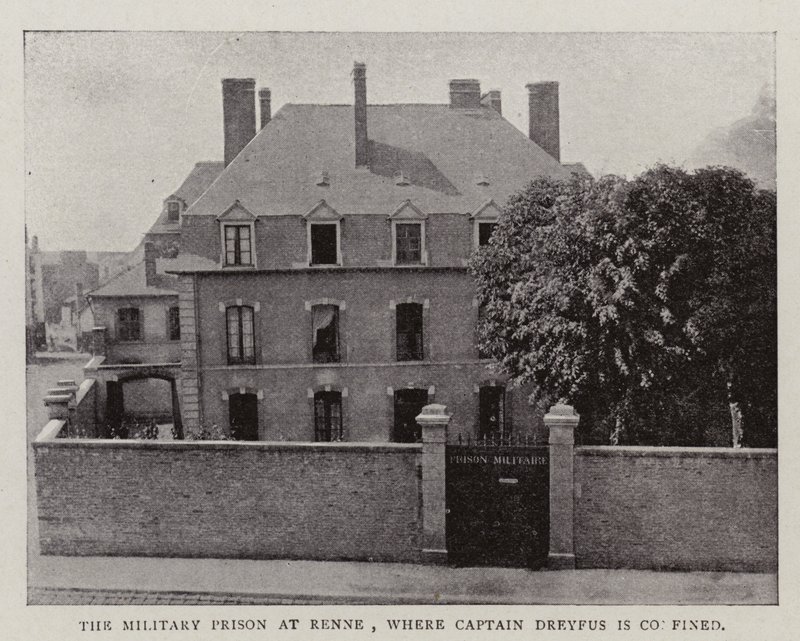 La prison militaire à Rennes, où le capitaine Dreyfus est confiné - English Photographer