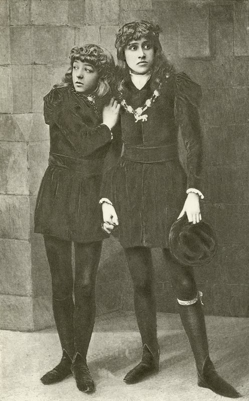 Mlles Isa Bowman et Bessie Hatton en jeunes princes dans Richard III (gravure) - English Photographer