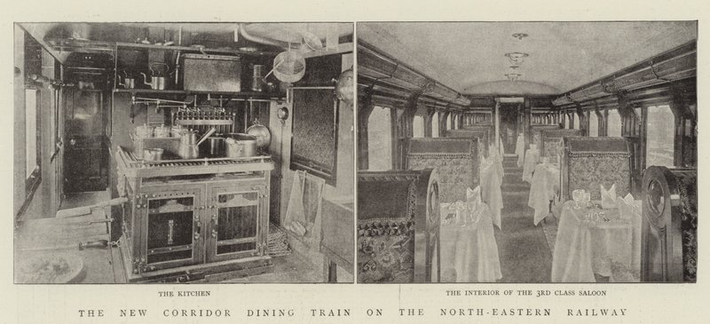 Le nouveau train-restaurant à couloir sur le chemin de fer du Nord-Est - English Photographer