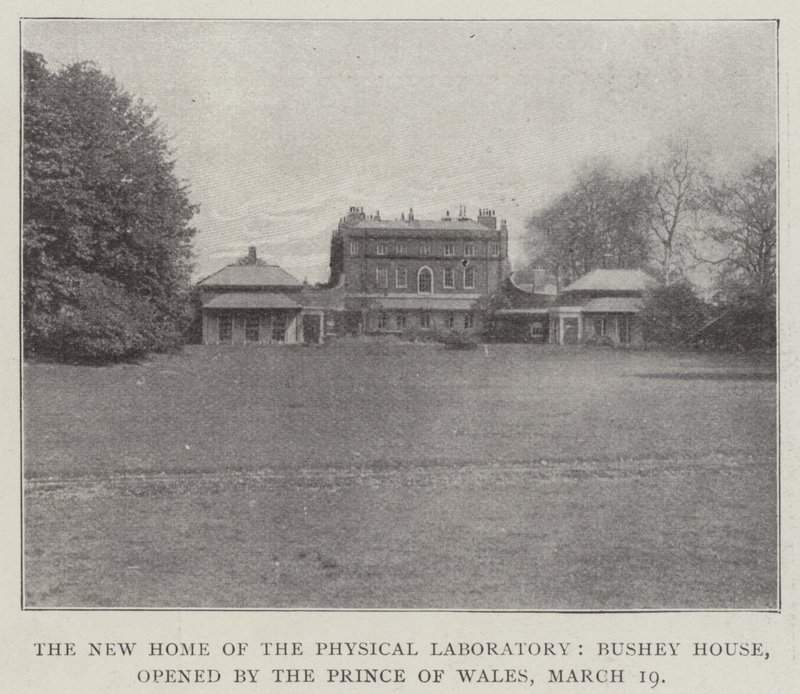 La nouvelle maison du laboratoire physique, Bushey House, inaugurée par le prince de Galles, 19 mars - English Photographer