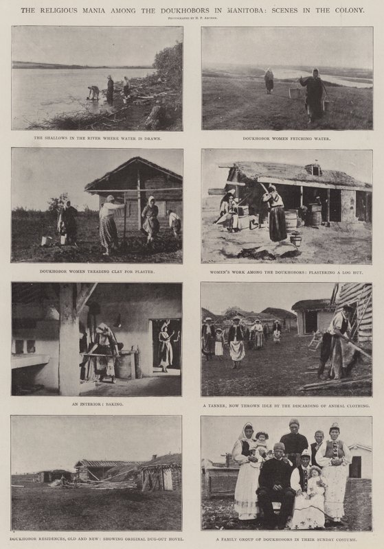 La folie religieuse parmi les Doukhobors au Manitoba, scènes dans la colonie - English Photographer