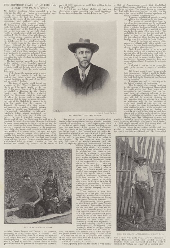 La mort rapportée de Lo Bengula - English Photographer