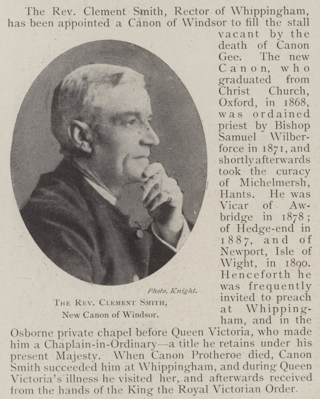Le révérend Clement Smith, nouveau chanoine de Windsor - English Photographer