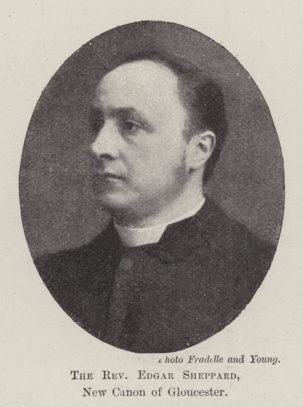 Le révérend Edgar Sheppard, nouveau chanoine de Gloucester - English Photographer