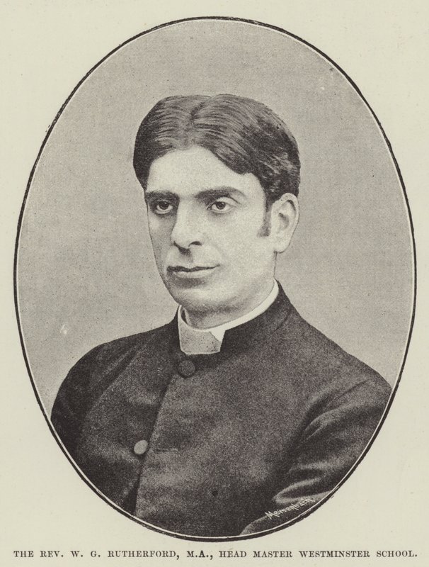 Le révérend W G Rutherford, MA, directeur de l
