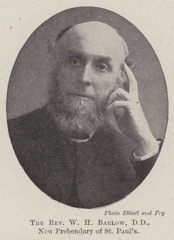 Révérend W H Barlow, DD, nouveau prébendier de St Paul - English Photographer