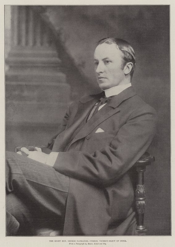 Le très honorable George Nathaniel Curzon, vice-roi élu de l