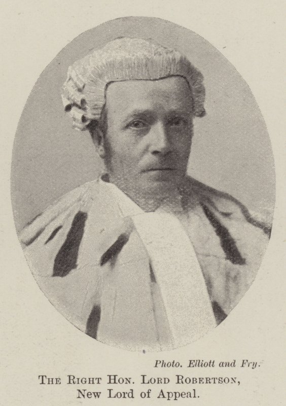 Le très honorable Lord Robertson, nouveau Lord of Appeal - English Photographer