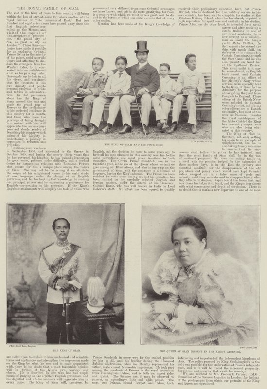 La famille royale de Siam - English Photographer