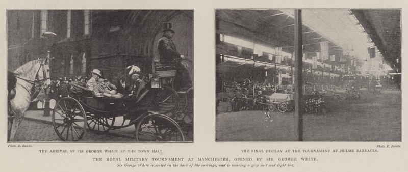 Le tournoi militaire royal à Manchester, ouvert par Sir George White - English Photographer