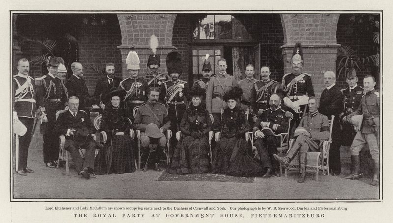 Le groupe royal à la maison du gouvernement, Pietermaritzburg - English Photographer