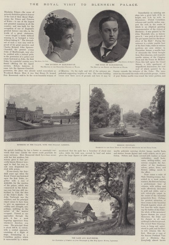 La visite royale au palais de Blenheim, 28 novembre 1896 - English Photographer
