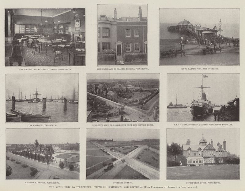 La visite royale à Portsmouth, vues de Portsmouth et Southsea - English Photographer