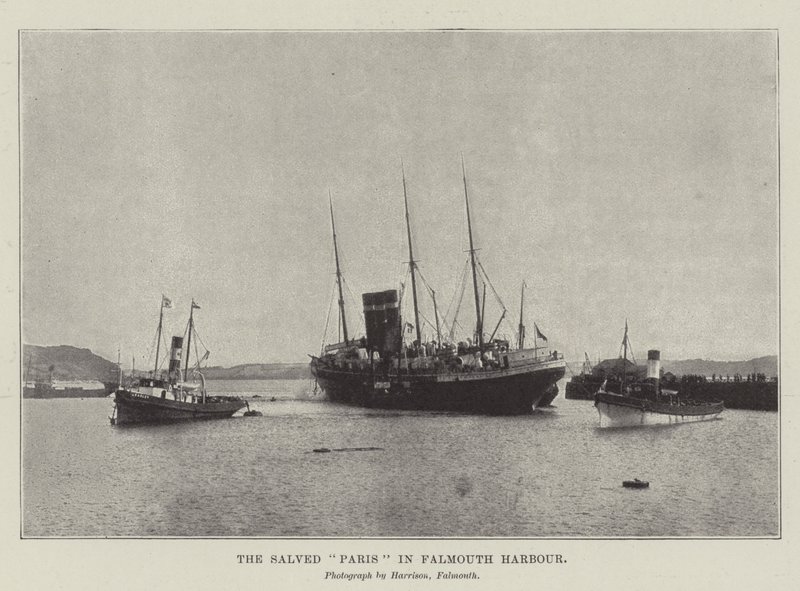 Le Paris sauvé dans le port de Falmouth - English Photographer