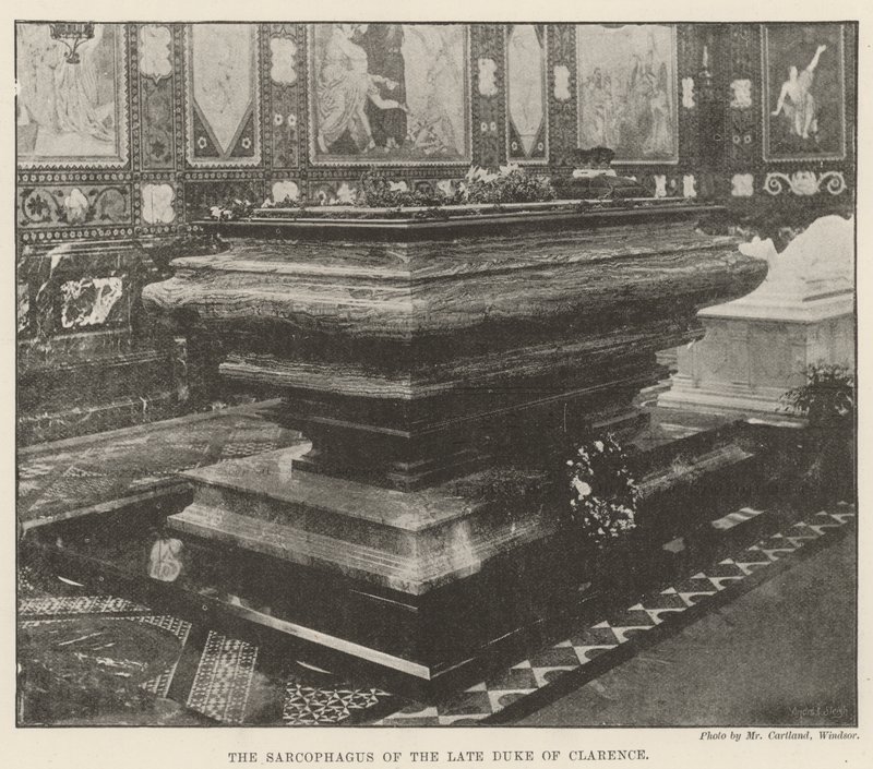 Le sarcophage du feu duc de Clarence - English Photographer