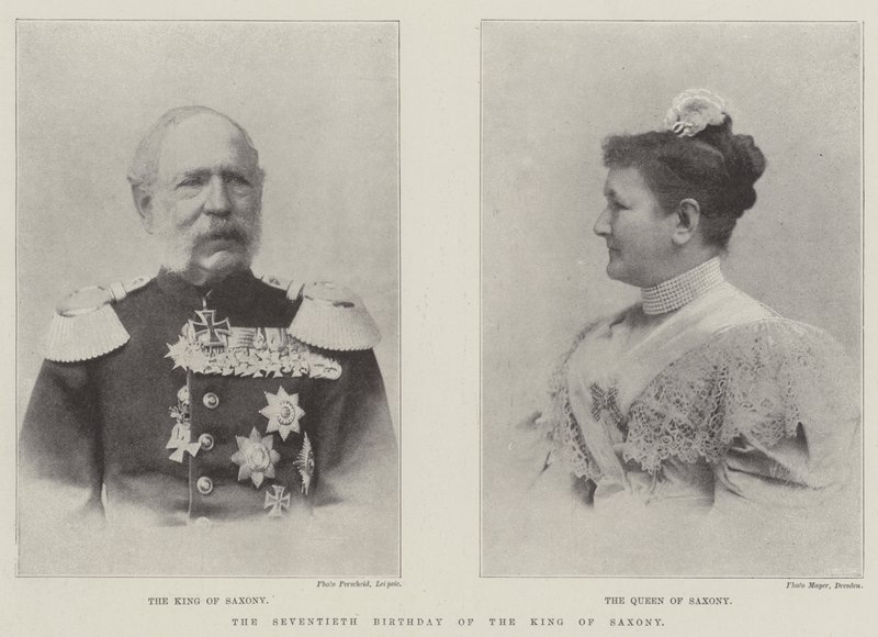Le soixante-dixième anniversaire du roi de Saxe - English Photographer