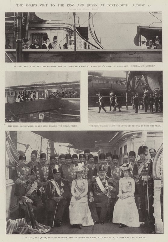 La visite du Shah au roi et à la reine à Portsmouth, 20 août - English Photographer
