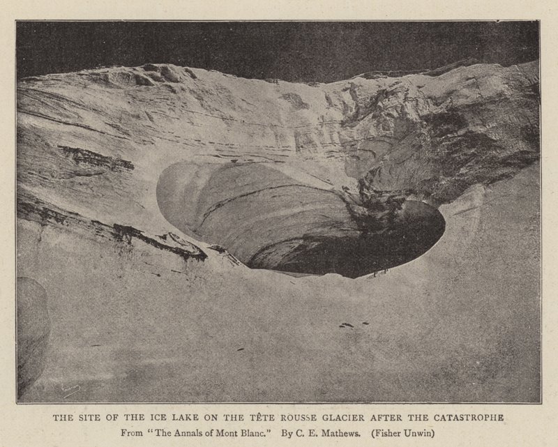 Le site du lac de glace sur le glacier de Tête Rousse après la catastrophe - English Photographer