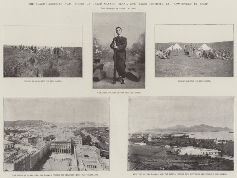 La guerre hispano-américaine, scènes sur l