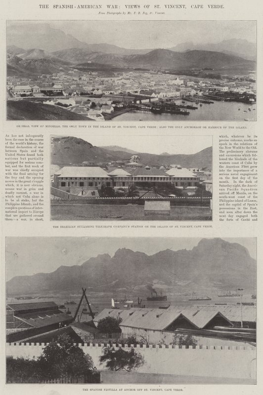 La guerre hispano-américaine, vues de St Vincent, Cap-Vert - English Photographer