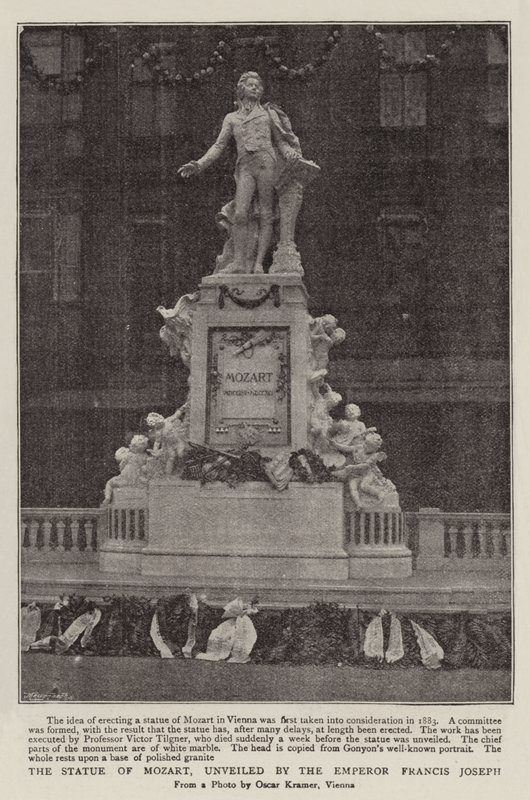 La Statue de Mozart, dévoilée par l