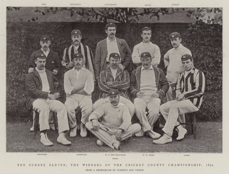 Les Onze du Surrey, les Vainqueurs du Championnat de Cricket du Comté, 1894 - English Photographer