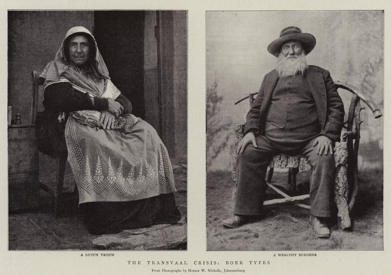 La crise du Transvaal, types boers - English Photographer