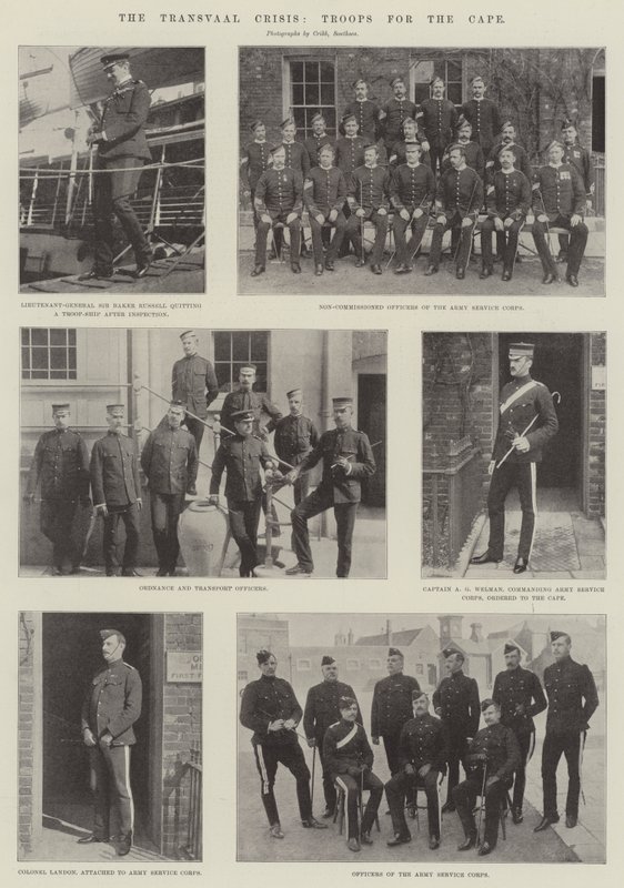 La crise du Transvaal, troupes pour le Cap - English Photographer