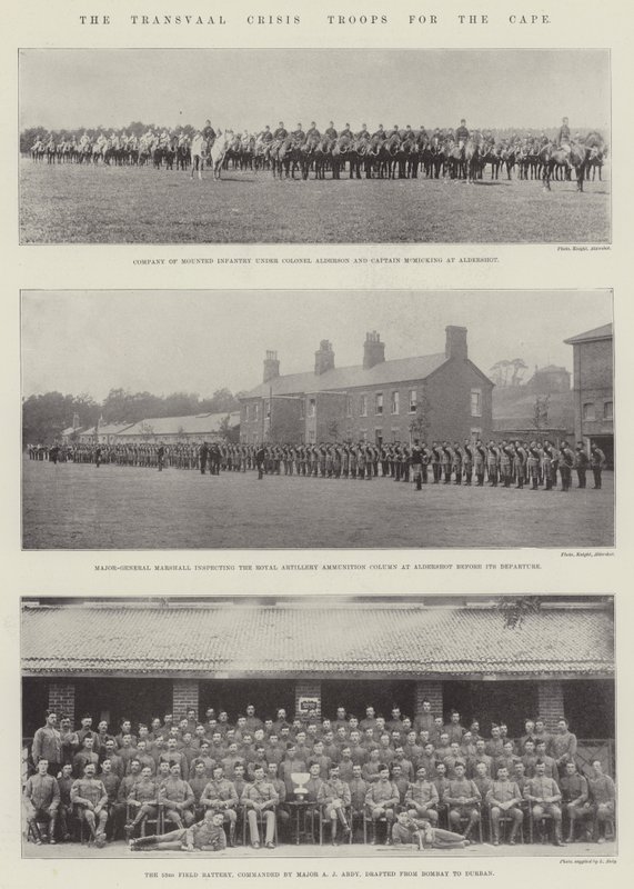 La crise du Transvaal, troupes pour le Cap - English Photographer