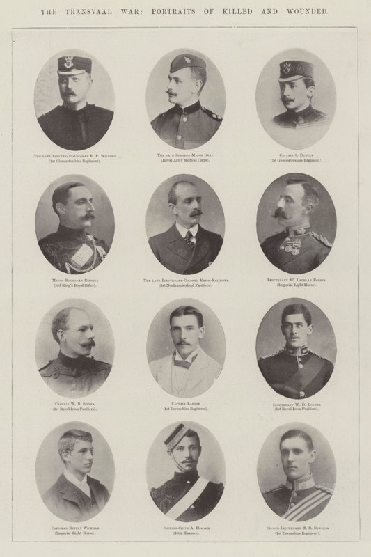 La guerre du Transvaal, portraits des tués et blessés - English Photographer