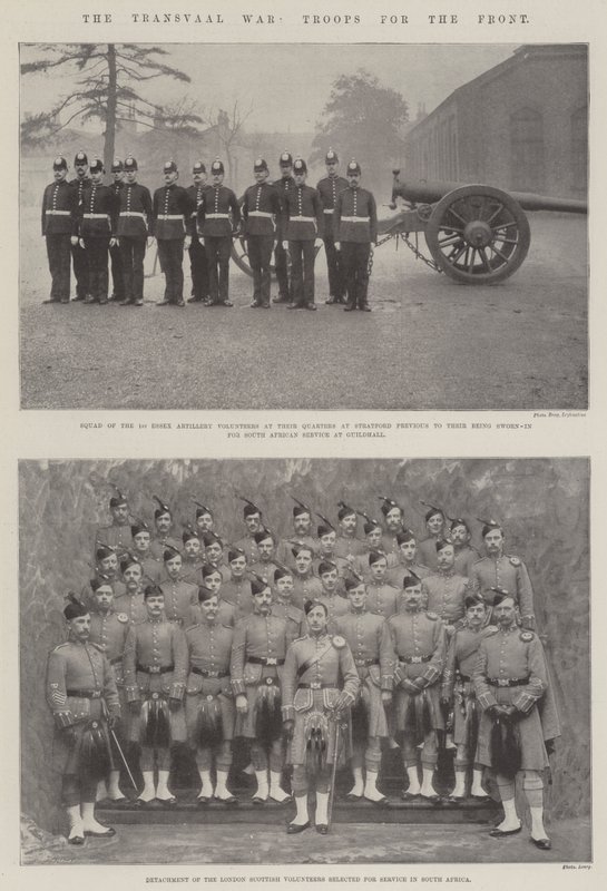 La guerre du Transvaal, troupes pour le front - English Photographer