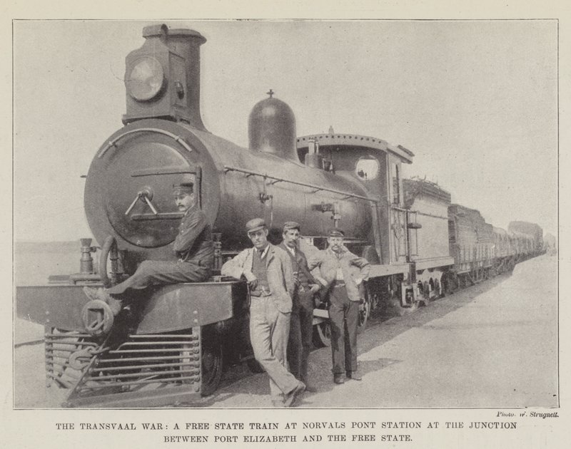 La guerre du Transvaal, un train de l