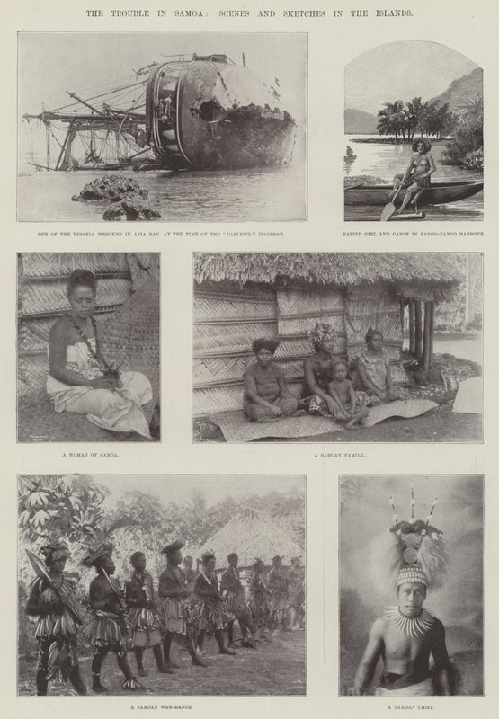 Les troubles à Samoa, scènes et croquis dans les îles - English Photographer