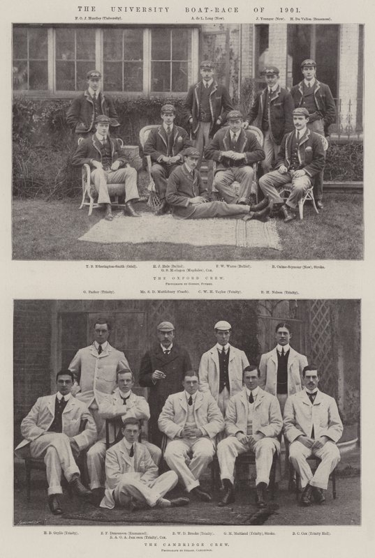 La course de bateaux universitaires de 1901 - English Photographer