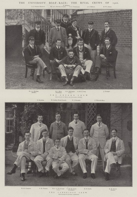 La course de bateaux universitaires, les équipages rivaux de 1902 - English Photographer