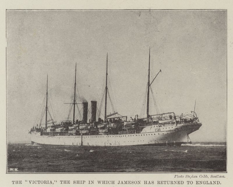 Le Victoria, le navire dans lequel Jameson est revenu en Angleterre - English Photographer