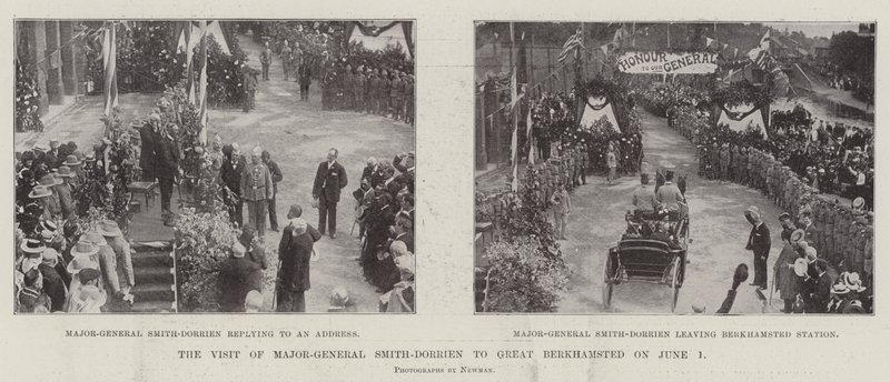La visite du major-général Smith-Dorrien à Great Berkhamsted le 1er juin - English Photographer