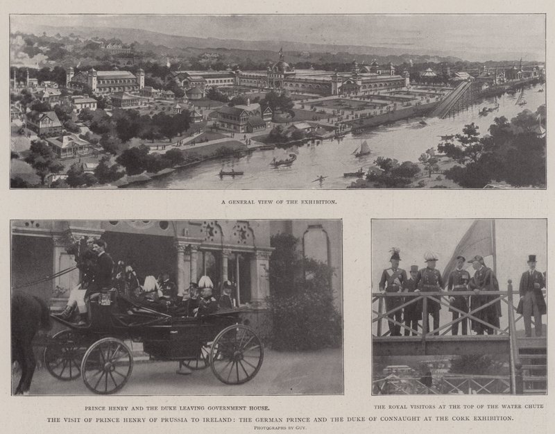 La visite du prince Henri de Prusse en Irlande, le prince allemand et le duc de Connaught à l