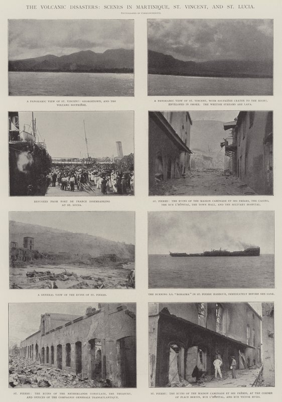 Les désastres volcaniques, scènes en Martinique, Saint-Vincent et Sainte-Lucie - English Photographer