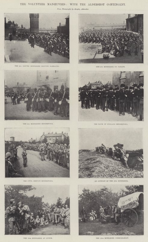 Les manœuvres des volontaires, avec le contingent d