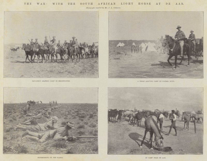 La guerre, avec la cavalerie légère sud-africaine à De Aar - English Photographer