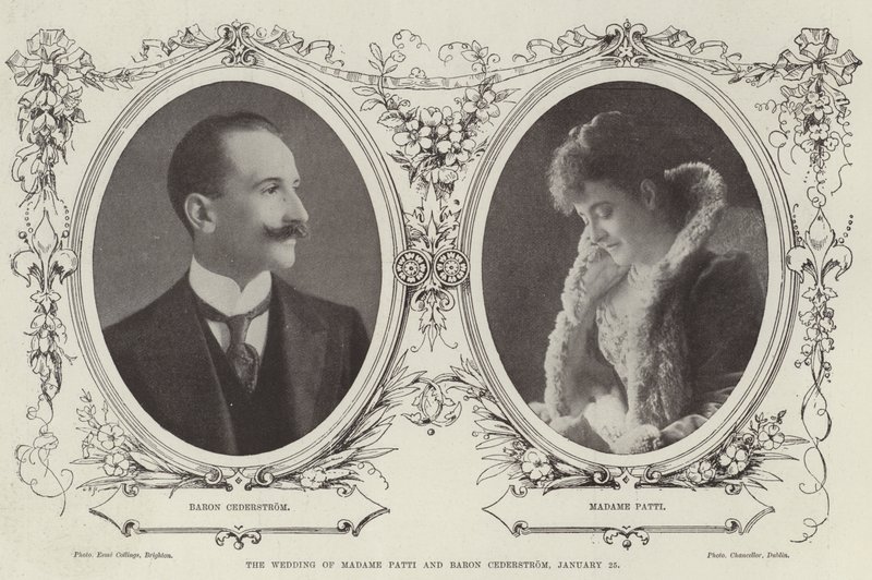 Le mariage de Madame Patti et du Baron Cederstrom, 25 janvier - English Photographer