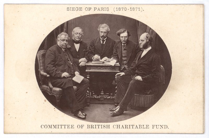 Le comité du British Charitable Fund, aidant les pauvres pendant le siège de Paris (1870-1871) - English Photographer