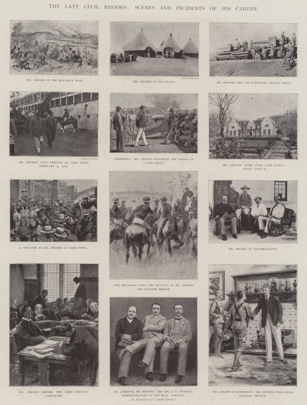 Le défunt Cecil Rhodes, scènes et incidents de sa carrière - English Photographer