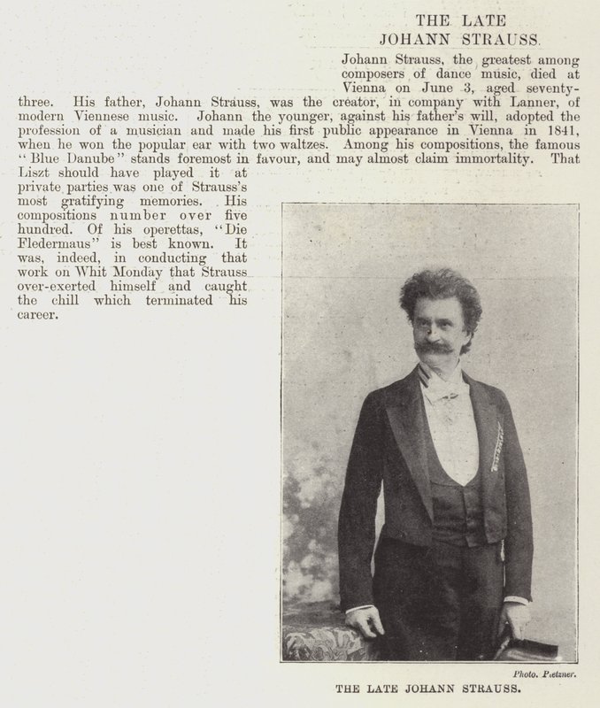 Le défunt Johann Strauss - English Photographer
