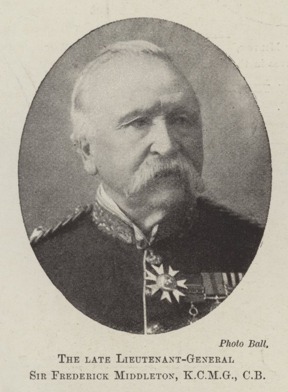 Feu le lieutenant-général Sir Frederick Middleton - English Photographer