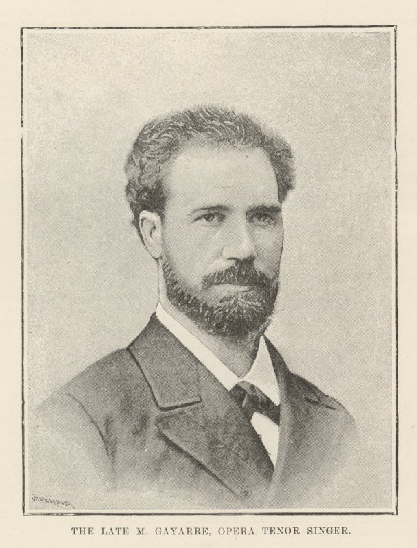 Feu M. Gayarre, chanteur d