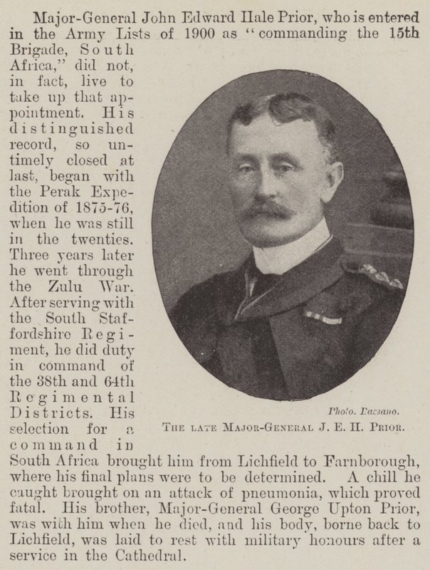 Feu Major-Général J. E. H. Prior - English Photographer